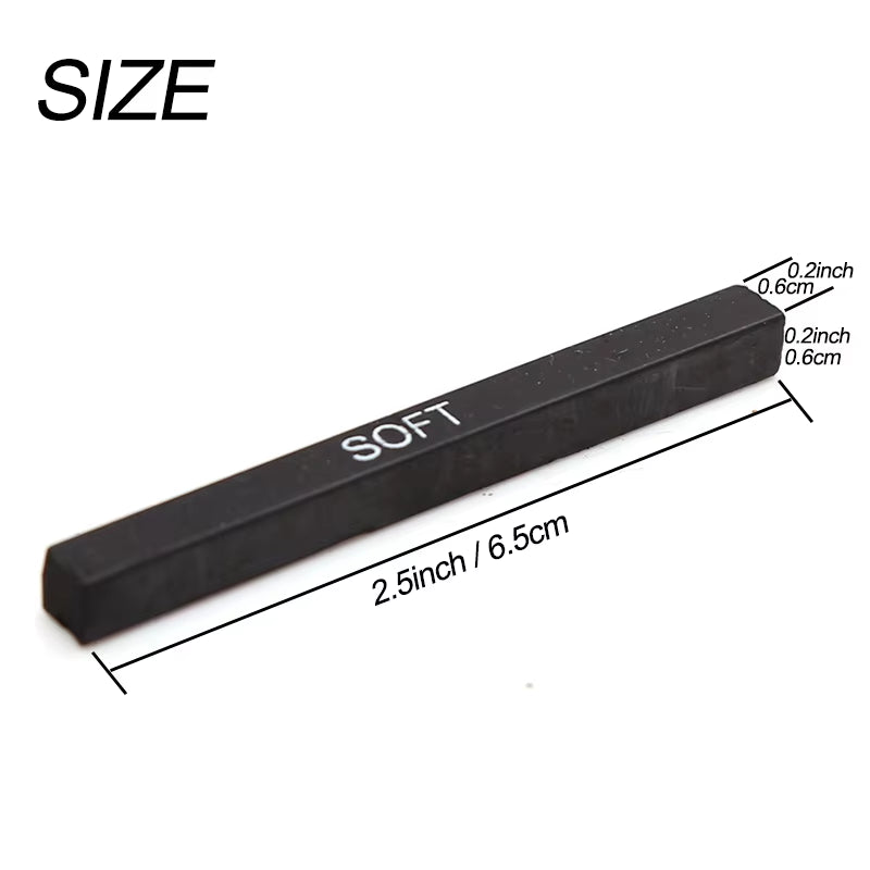 18 Pcs Charcoal Stick Premium Square Compressed Charcoal Drawing Pencils Set for DIY Drawing Crafts, Sketching, Shading