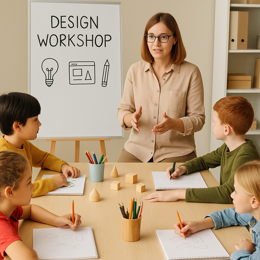 Atelier de design pour enfants de 8 à 13 ans : créativité, apprentissage ludique et initiation aux bases du design à travers des projets amusants et interactifs