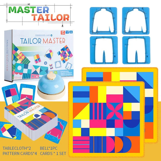 Tailor Master Battle Game Kids Toys Color Shape Matching Logical Thinking Board Games Interactive Montessori Educational Toys