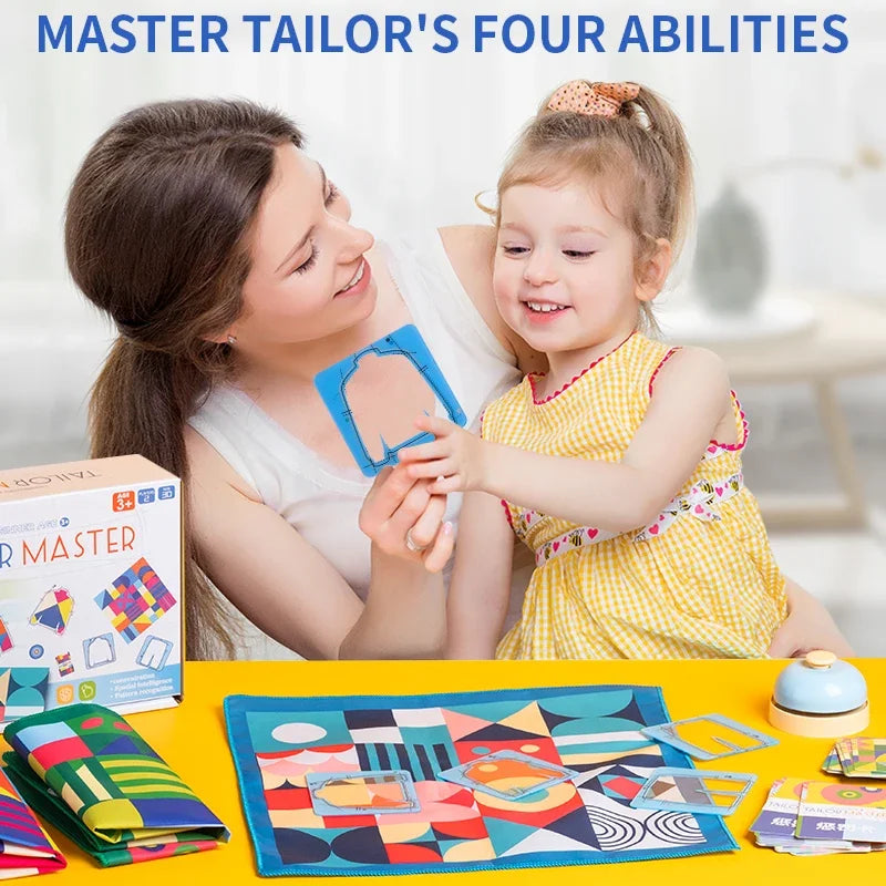 Tailor Master Battle Game Kids Toys Color Shape Matching Logical Thinking Board Games Interactive Montessori Educational Toys